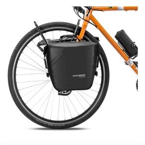 Black Bike Pannier Bag